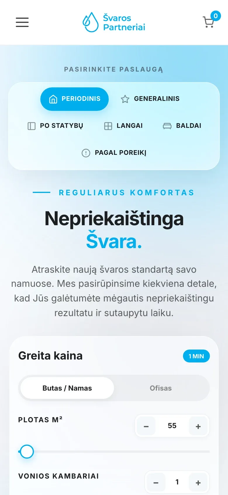 Švaros partneriai – svetainė telefone